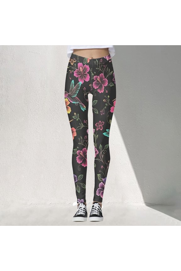 Yoga Pants for Women High Waist Floral Printed Sculpting Yoga Pants Smooth Stretch Butt Lifting Training Leggings Leggings Women