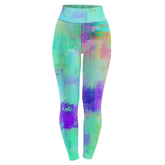 Yoga Pants for Women High Waist Tie-Dye Leggings Slim-Fit Butt Lifting Capri Workout Trousers 2024 Fashion Casual Pant