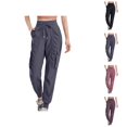 thumbnail image 1 of Yoga Pants for Women Loose Fit Workout Running Trousers with Drawstring Folded Hem Stretchy Activewear Performance Sports Bottoms, 1 of 4