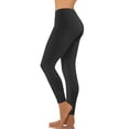 thumbnail image 1 of Yoga Pants for Women Sawvnm Women’s Solid Color Casual Stretch Yoga Leggings Running Gym Sports Active Yoga Length Trumpet Pants Black M, 1 of 7