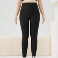 thumbnail image 1 of Yoga Pants for Women Solid Lightweight Design High Waist Plus Size Pants Yoga Leggings for Women Black XXXL, 1 of 5