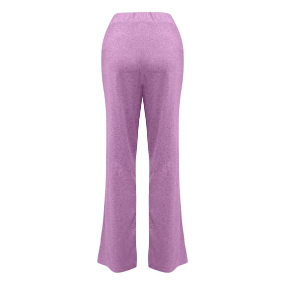 Yoga Pants for Women Stretch High Waisted Drawstring Wide Leg Pants Workout Running Bootleg Flare Pants with Pockets