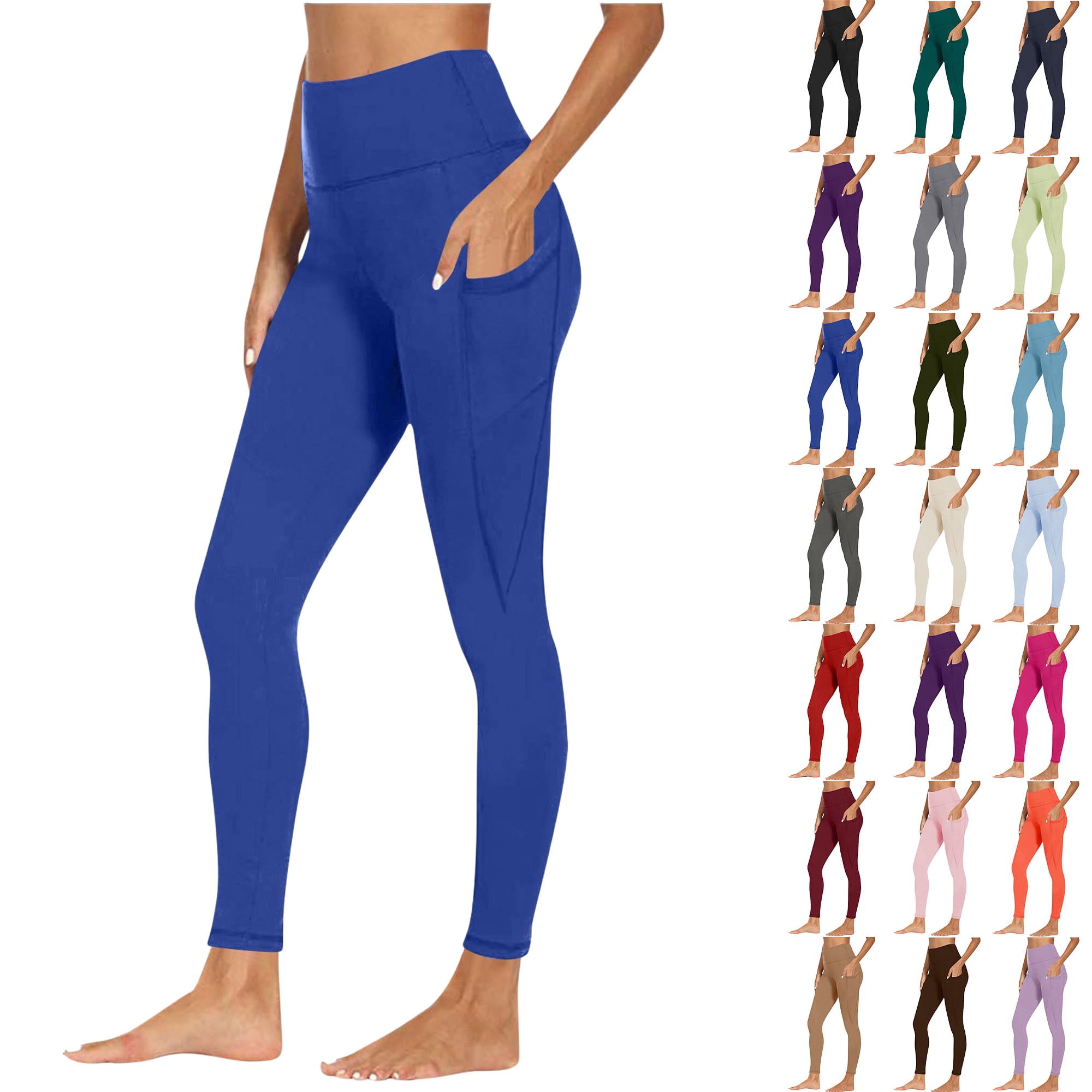 Yoga Pants for Women Workout Out Pocket Leggings Fitness Sports Running Yoga Athletic Pants