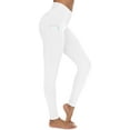 thumbnail image 1 of Yoga Pants for Women with Pockets High Waisted Leggings with Pockets for Women Workout Leggings for Women L White, 1 of 6