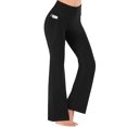 thumbnail image 1 of Yoga Pants for Women with Pockets High Waisted Workout Pants for Women Bootleg Work Pants Dress Pants, 1 of 5