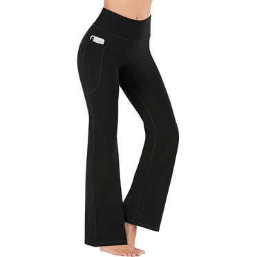Yoga Pants for Women with Pockets High Waisted Workout Pants for Women Bootleg Work Pants Dress Pants