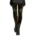 thumbnail image 1 of Yoga Pants on Clearance under $15, Baberdicy Women's Autumn And Winter Leggings Artistic Splash Printed Soft Stretchy Pants Features:Red4Xl, 1 of 6