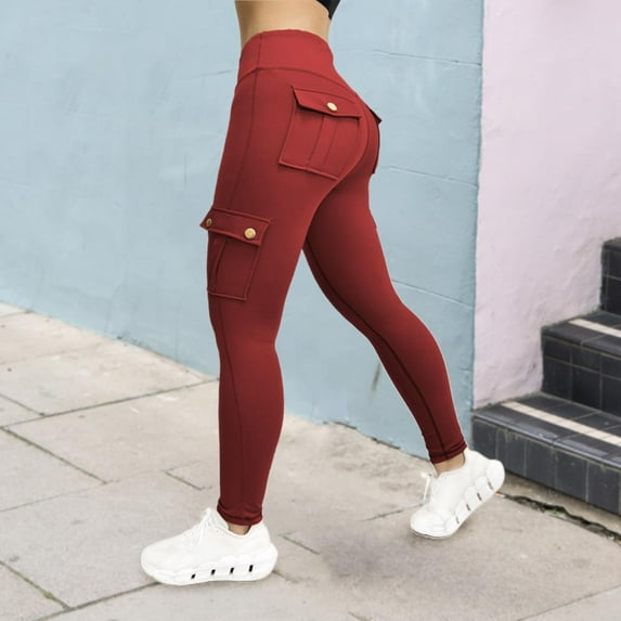 Yoga Pants with Pockets, Leggings for Women Tummy Control, Workout Running Leggings