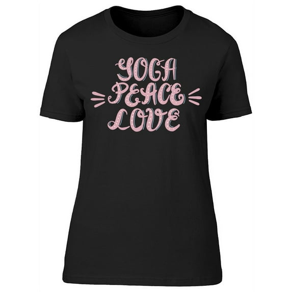 Yoga Peace Love T-Shirt Women -Image by Shutterstock, Female x-Large
