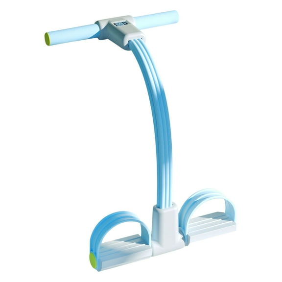 Yoga Pedal Resistance Band Elastic Pull Rope Fitness Sit-up Exercise Equipment at Home Gym Arm Abs Workout Equipment Leg Stretching Equipment(Blue)