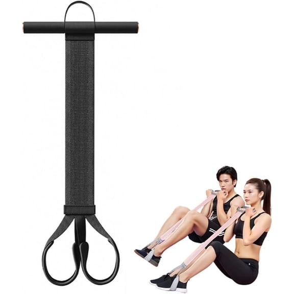 Yoga Pedal Resistance Fabric Band with Handles Anti-Broken Elastic Sit Up Pull Rope for Strength Training 120lb Full-Body Excercise Band Portable Unisex Resistance Exercise Bands