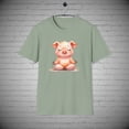 thumbnail image 1 of Yoga Pig t-shirt, Meditating Pig tee, Zen Animal shirt, Piggy apparel, 1 of 1