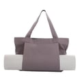 thumbnail image 1 of Yoga Pilates Canvas Handheld Bag - Soft Fabric Tote for Yoga Mat Clothes, Lightweight Durable for Fitness Travel, Portable for Women Men, 1 of 2