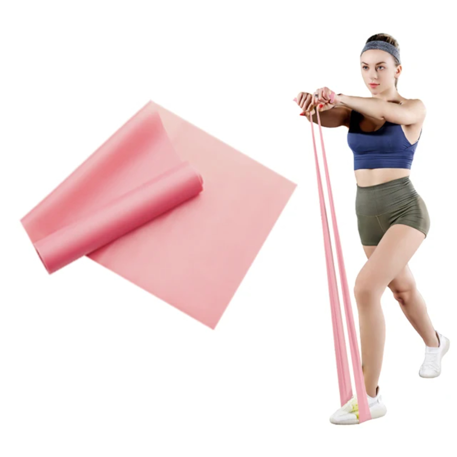 Yoga Pilates Resistance Band Long Training Stretch Bands Physical