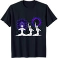 thumbnail image 1 of Yoga Pose Graphic Tee with Design & Sun Black T-Shirt, 1 of 5