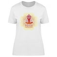 thumbnail image 1 of Yoga Pose In Mandala Ornament T-Shirt Women -Image by Shutterstock, Female Small, 1 of 2