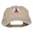 thumbnail image 1 of Yoga Pose Patched Washed Cap - Khaki OSFM, 1 of 5