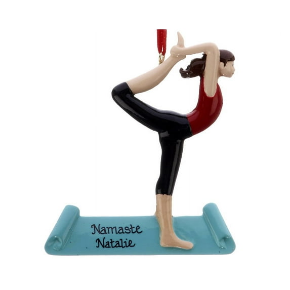 Yoga Pose Personalized Christmas Ornament DO-IT-YOURSELF
