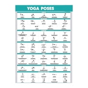 Yoga Poses Exercise Poster A must-have poster for fitness enthusiasts, specially designed for gyms. Motivational poster