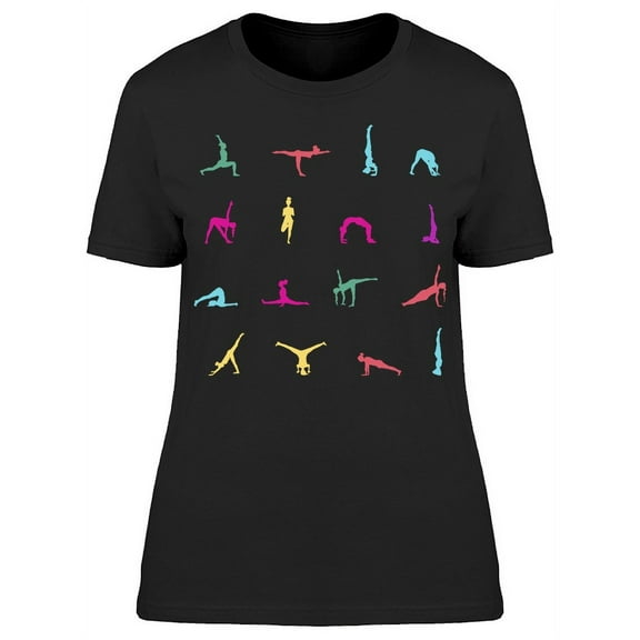 Yoga Poses Set T-Shirt Women -Image by Shutterstock, Female Small