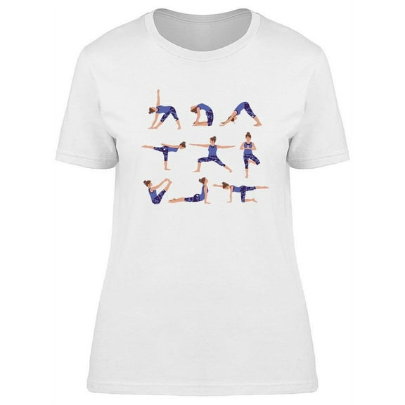 Yoga Poses T-Shirt Women -Image by Shutterstock, Female XX-Large