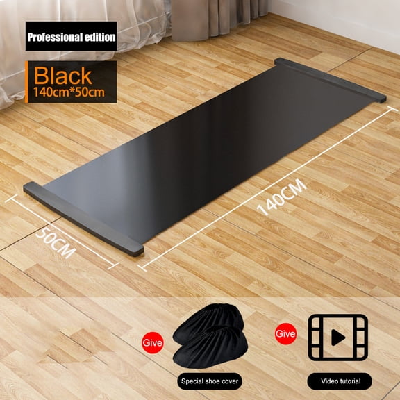 Yoga Practice Mat Pilates Sport Fitness Sliding Mat w/ Anti-Slip Layer Low-Impact Exercise Mat For Balance Training Core Workout