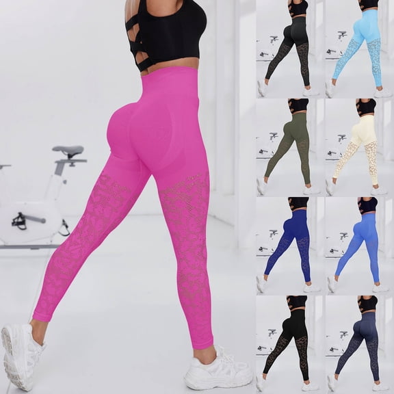 Yoga Pro Leggings Tummy Control Buttery -Lifting High Waisted Lounge Yoga Pants Full Length White L