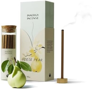 Yoga & Relaxation - Innergy Goose Pear Incense Sticks, Natural Fruity-Herbal Blend Yoga Incense$$Home Decor, Kitchen, & Other