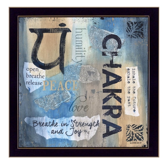 TrendyDecor4U Yoga Series - Chakra By Debbie Dewitt Printed Wall Art DEW424-712