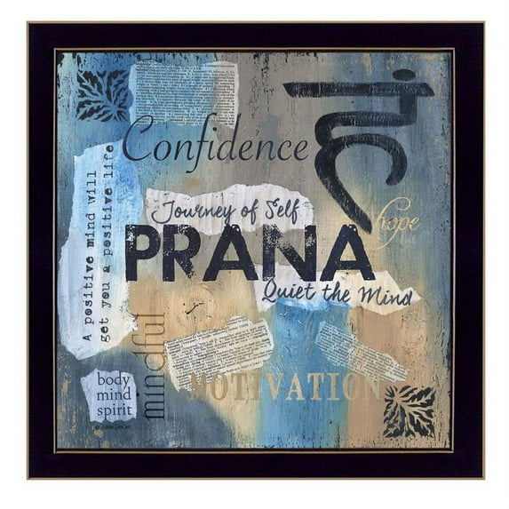 Yoga Series Prana By Debbie DeWitt Printed Wall Art Wood Multi-Color