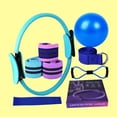 thumbnail image 1 of Yoga Sets for Women, Resistance Band with Handles, Figure 8 Tension Rope Stretch Bands for Exercise, Shoulder Biceps Chest Arm Workout Equipment, 8 Shaped Elastic Pull Yoga Tension Rope, 1 of 5