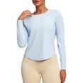 thumbnail image 1 of Yoga Shirt Long Sleeve Hiking Top Lightweight Quick Drying Sports Outdoor Women's Long Sleeve Loose Fit Womens Top Juniors Graphic Tops Womens Tennis Shirts Short Sleeve Spandex Long Sleeve Shirt, 1 of 4