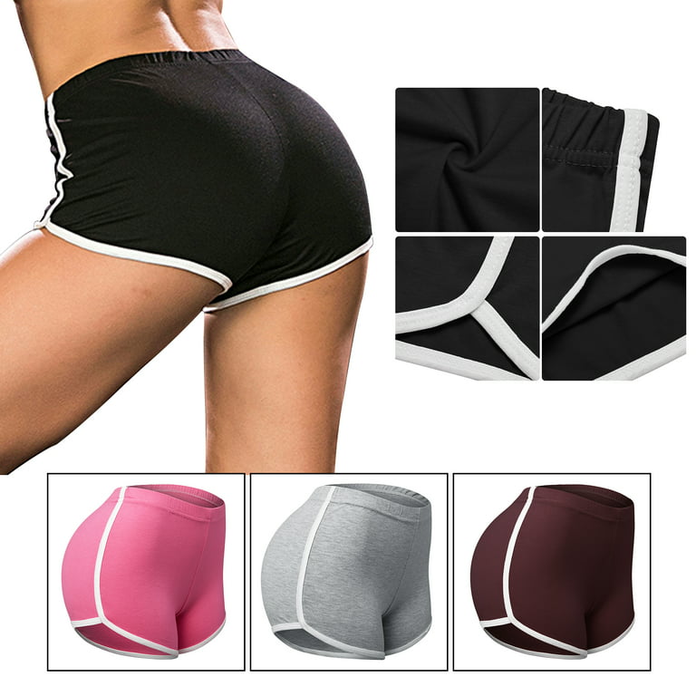 Summer Pants Women Sports Shorts Gym Workout Waistband Skinny Yoga Short  S-XL