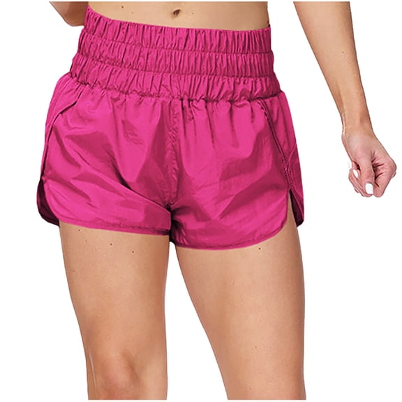 Yoga Shorts For Women Dgankt Fashion Women's Solid Color Casual Yoga Pants Versatile Breathable Sports Shorts