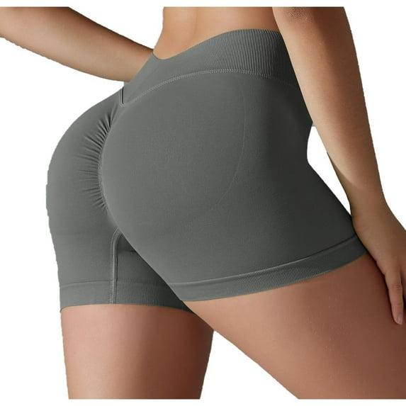 Yoga Shorts For Women Sevevn Women's Fashion High Waist Hip Lifting Breathable Tight Sports Fitness Pants Athletic Shorts