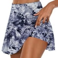 thumbnail image 1 of Yoga Shorts For Women Women's Summer Pleated Tennis Skirts Athletic Stretchy Short Yoga Fake Two Piece Trouser Skirt Shorts Womens Shorts For Summer, 1 of 5