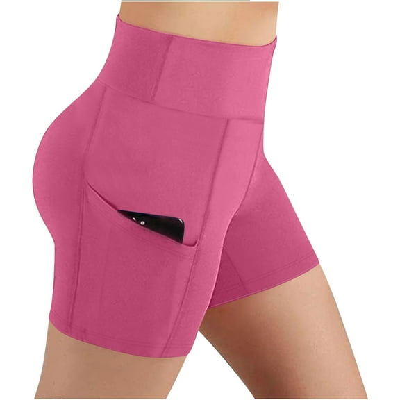 Yoga Shorts Sevevn Lady Pocket High-Waist Hip Stretch Underpants Running Fitness Yoga Shorts