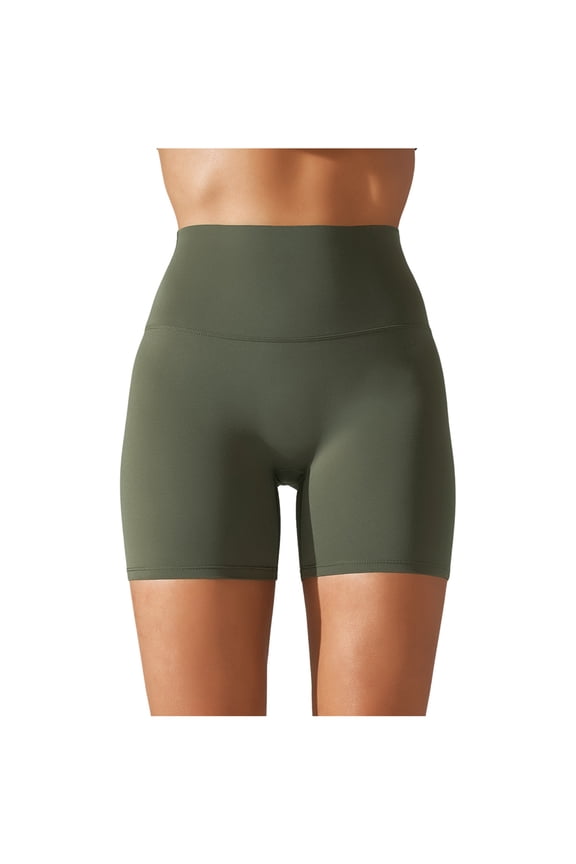 Yoga Shorts, Shorts for Women,Women's High Waist Yoga Shorts - Double Brushed Elastic Compression Three Quarter Length Activewear for Comfort and Performance