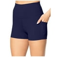 thumbnail image 1 of Yoga Shorts, Summer Shorts for Women,Yoga Shorts for Women Casual Solid Pocket Design for Fitness and Leisure Comfortable Yoga Bottoms for Active, 1 of 7