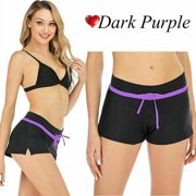 Yoga Shorts Workout High Waist Tummy Control Ruched Booty Pants Womens Swim Shorts Briefs Board Shorts