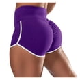 thumbnail image 1 of Yoga Shorts for Women Basic Slip Bike Compression Leggings Capris Running Workout Shorts, 1 of 5
