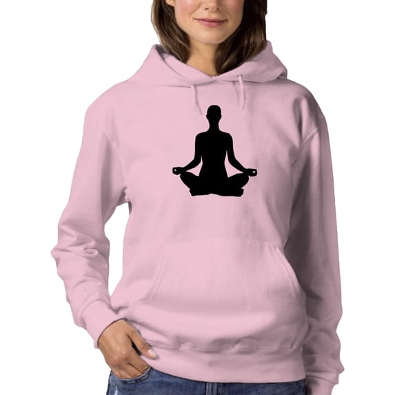 Yoga Silhouette Hoodie Women -Image by Shutterstock, Female 3X-Large