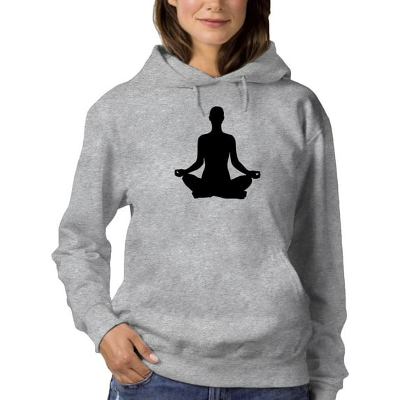 Yoga Silhouette Hoodie Women -Image by Shutterstock, Female 5X-Large