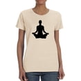 thumbnail image 1 of Yoga Silhouette      T-Shirt Women -Image by Shutterstock, Female Large, 1 of 4