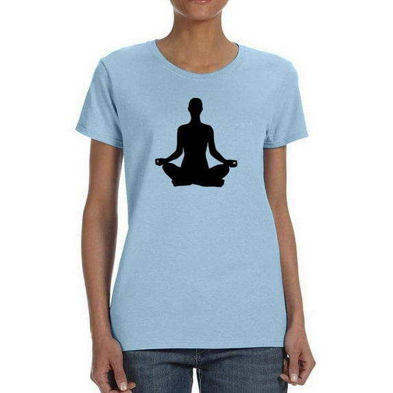 Yoga Silhouette T-Shirt Women -Image by Shutterstock, Female Small