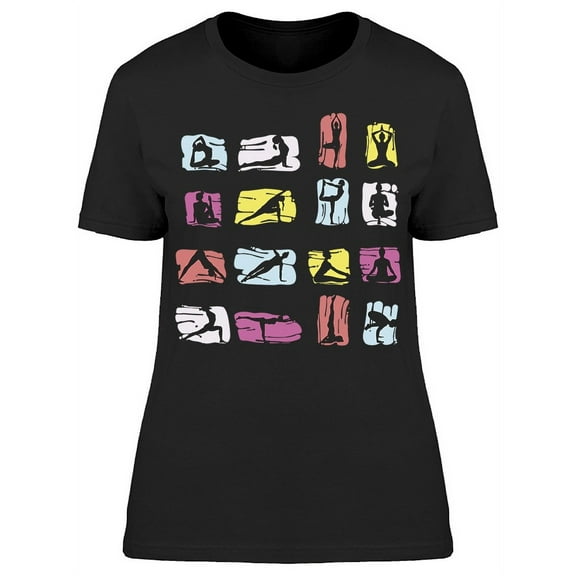 Yoga Silhouettes T-Shirt Women -Image by Shutterstock, Female x-Large