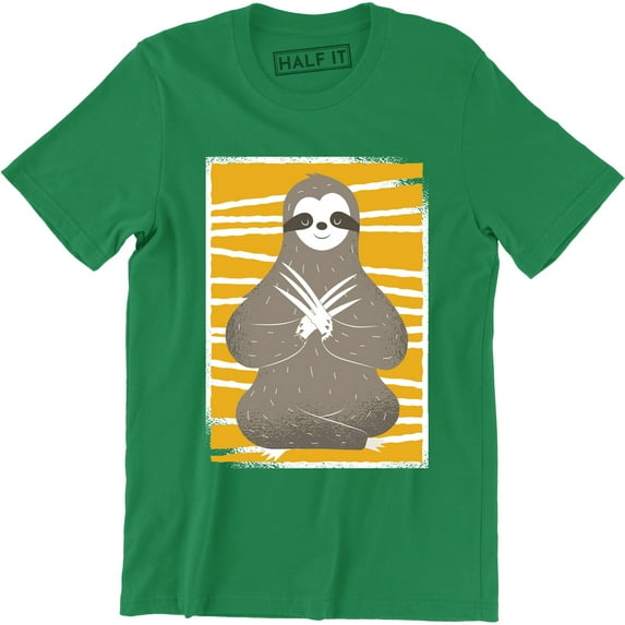 Yoga Sloth Gift Yoga Lovers Mindfulness Funny Fitness Men's T-Shirt