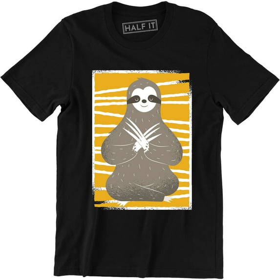 Yoga Sloth Gift Yoga Lovers Mindfulness Funny Fitness Men's T-Shirt