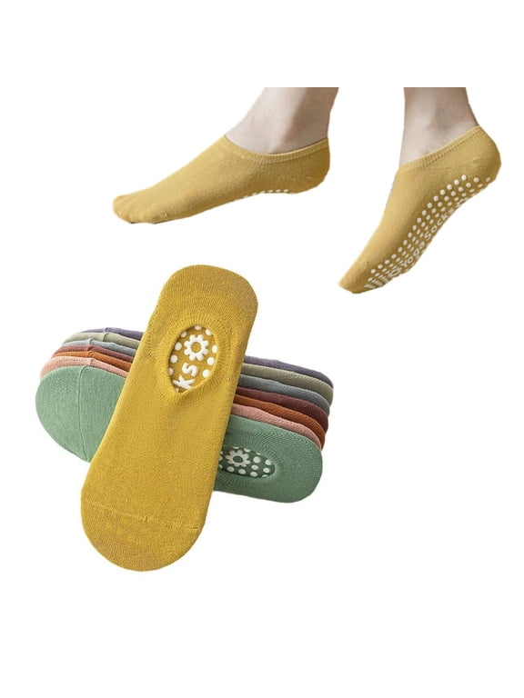 Yoga Socks Toeless Non-Slip Grips & Straps, for Pilates, Barre, Ballet, Bikram, Workout for Women B174