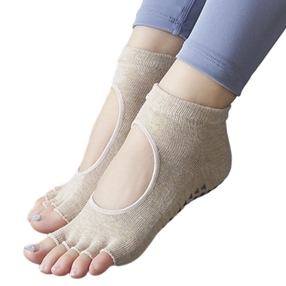 Yoga Socks for Women,Grip Non Slip Toeless Toe Socks for Pilates, Barre, Martial, Arts Fitness, Dance